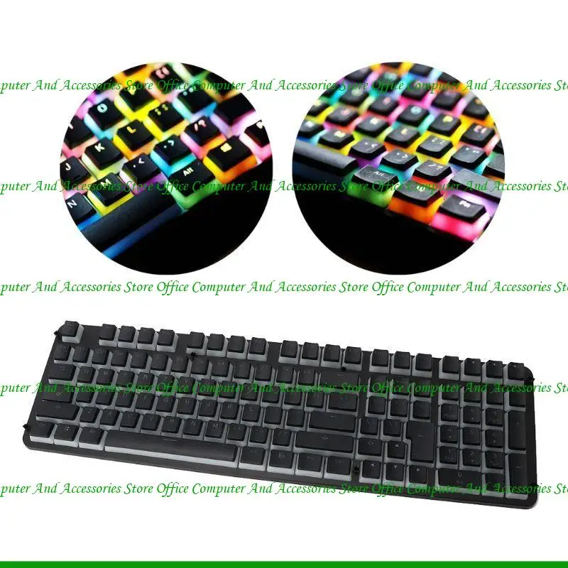 

U55C RGB ANSI Layout PBT Double Skin Milk Backlit Keycap Storage Board