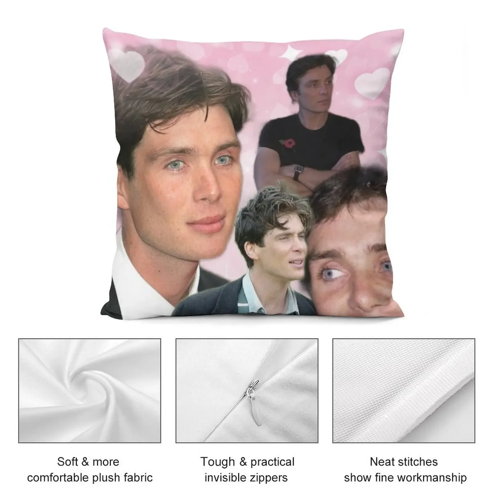 Cillian Murphy Girl DInner Throw Pillow Cushions pillows decor home New year pillow