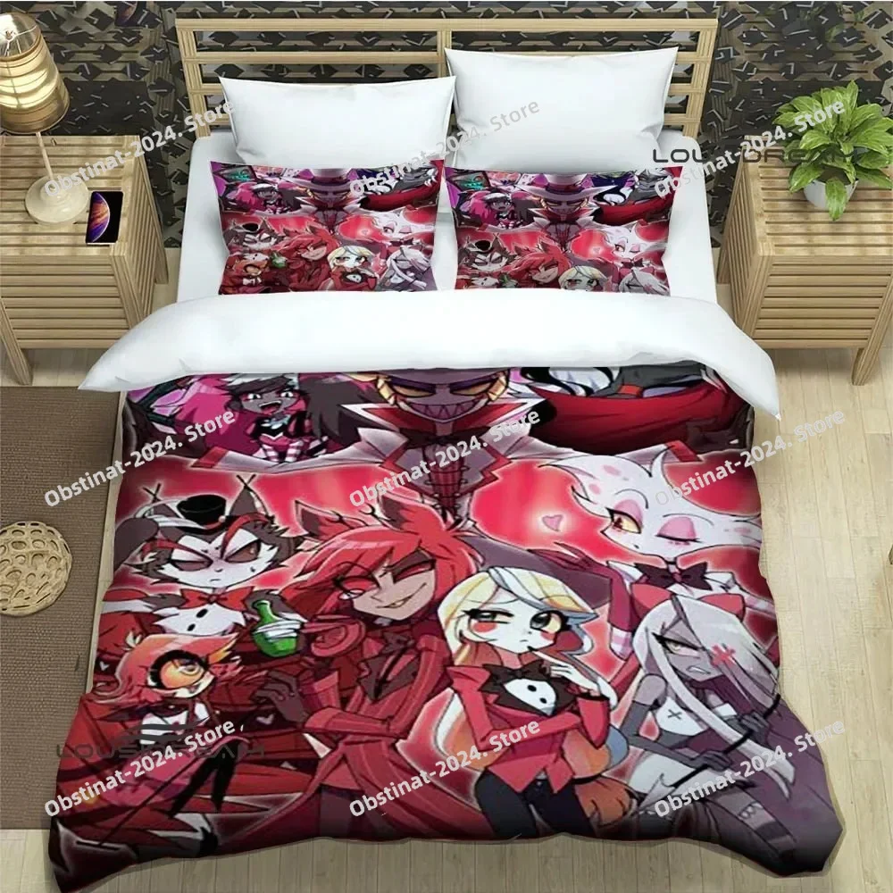 

H-Helluva-Boss Cartoon Bedding Sets exquisite bed supplies set duvet cover bed comforter set bedding set luxury birthday gift