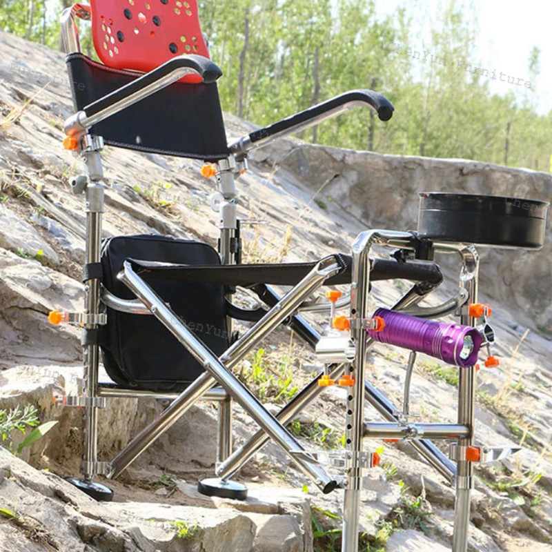 All Terrain Multifunctionele Visstoelen Vouwen Draagbare Beugel Comfort Visstoelen Liggen Vlak Banco De Pesca Entertainment