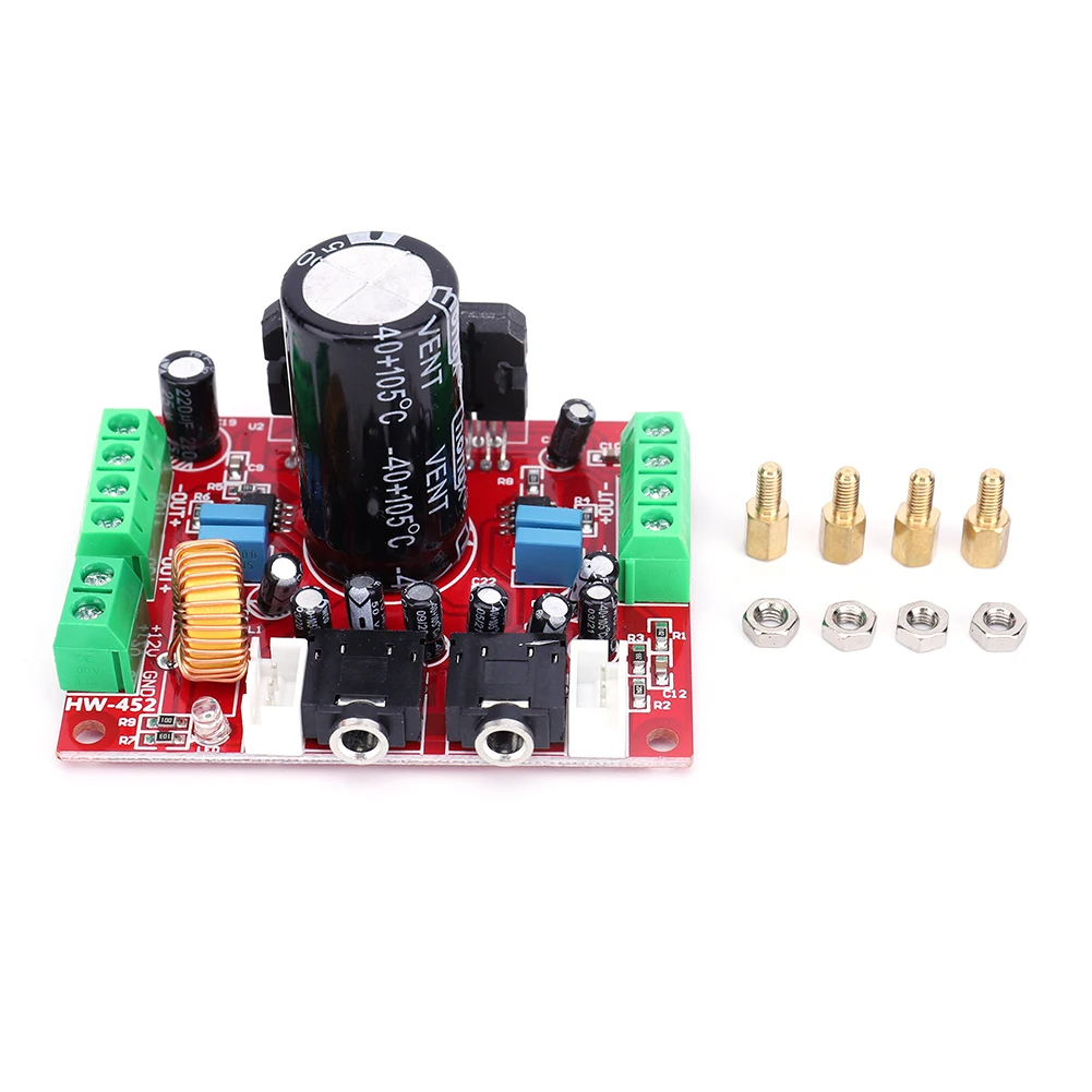 Плата цифрового усилителя класса Fever, модуль стереоусилителя постоянного тока 12 В TDA7850, 4 канала с шумоподавлением BA3121 для автоматического аудио