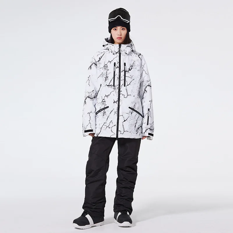 

2024 New Skiing Suit, Winter Outdoor Windproof, Waterproof, Warm Thickened Snowboard Couple Clothing，Fashion Unisex Jacket Suit