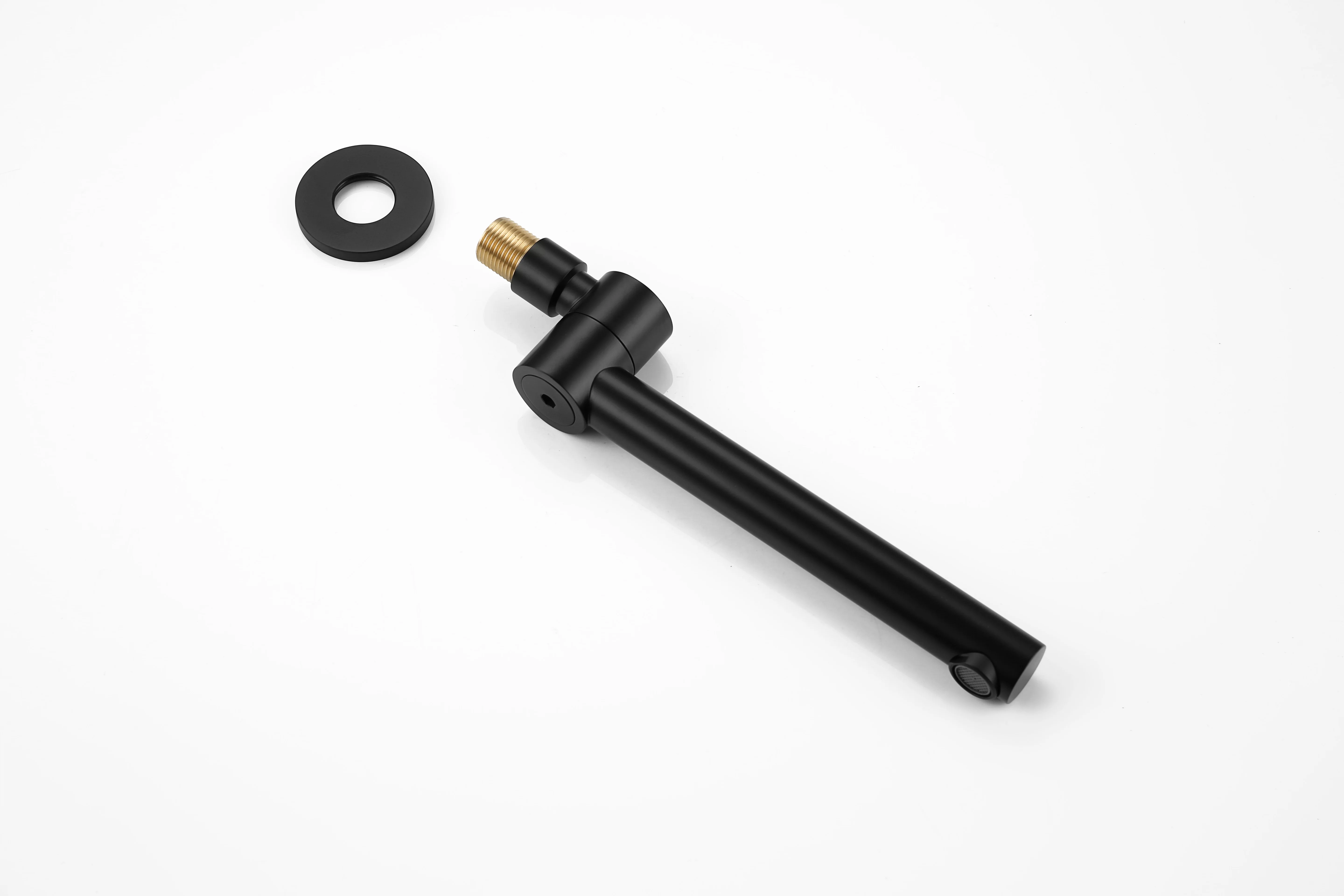 مجموعة دش الحمام السوداء خلاط دش مخفي ساخن وبارد في صنبور حمام برأس الأمطار المثبت على الحائط #5