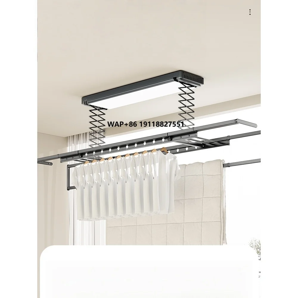 

Customized Electric Clothes Drying Rack Wireless Remote Control Home Balcony Indoor Lifting Lighting Smart Clothes Drying Rack