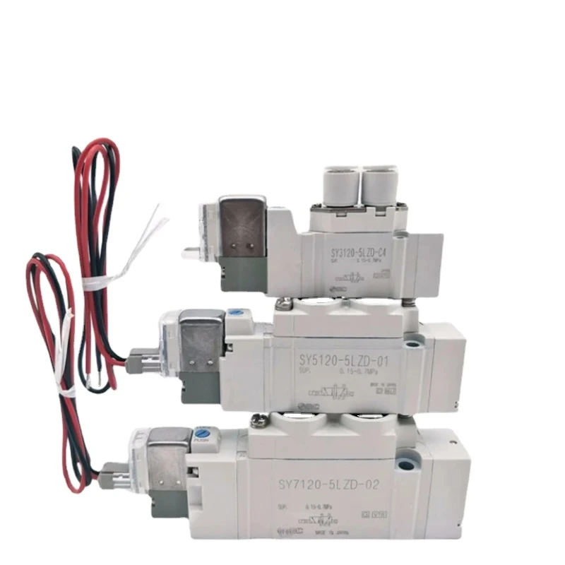 

5 Port Solenoid Valve Plug-in Type SY5120/5220/5320 SY5120-5LZE-01 SY5220-5D-C6 SY5220-5LZD-01