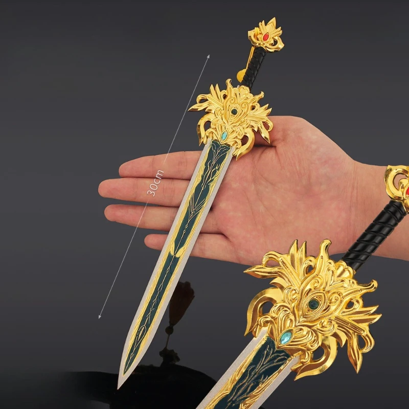 30 cm/11,81 Zoll China Film- und TV-Peripheriegeräte Zwölf Schwert Waffenmodelle Luanfei Antikes Schwert Requisiten Sammlungen Ornament Jungenspielzeug