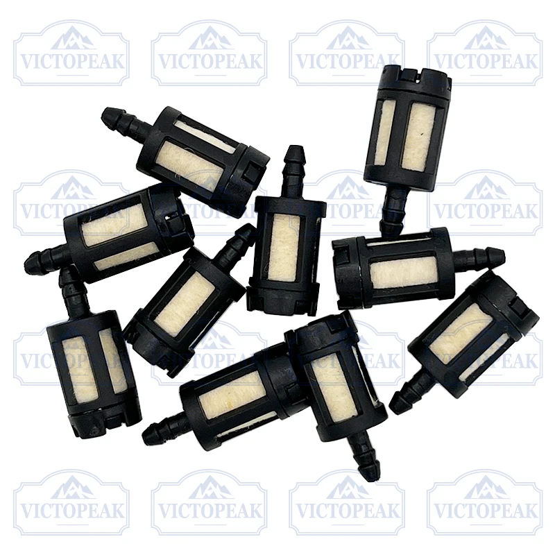 10 Stück Universelle Kraftstofffilter für Gartenmaschinen, Freischneider, Rasentrimmer, Kettensäge – Detail 3