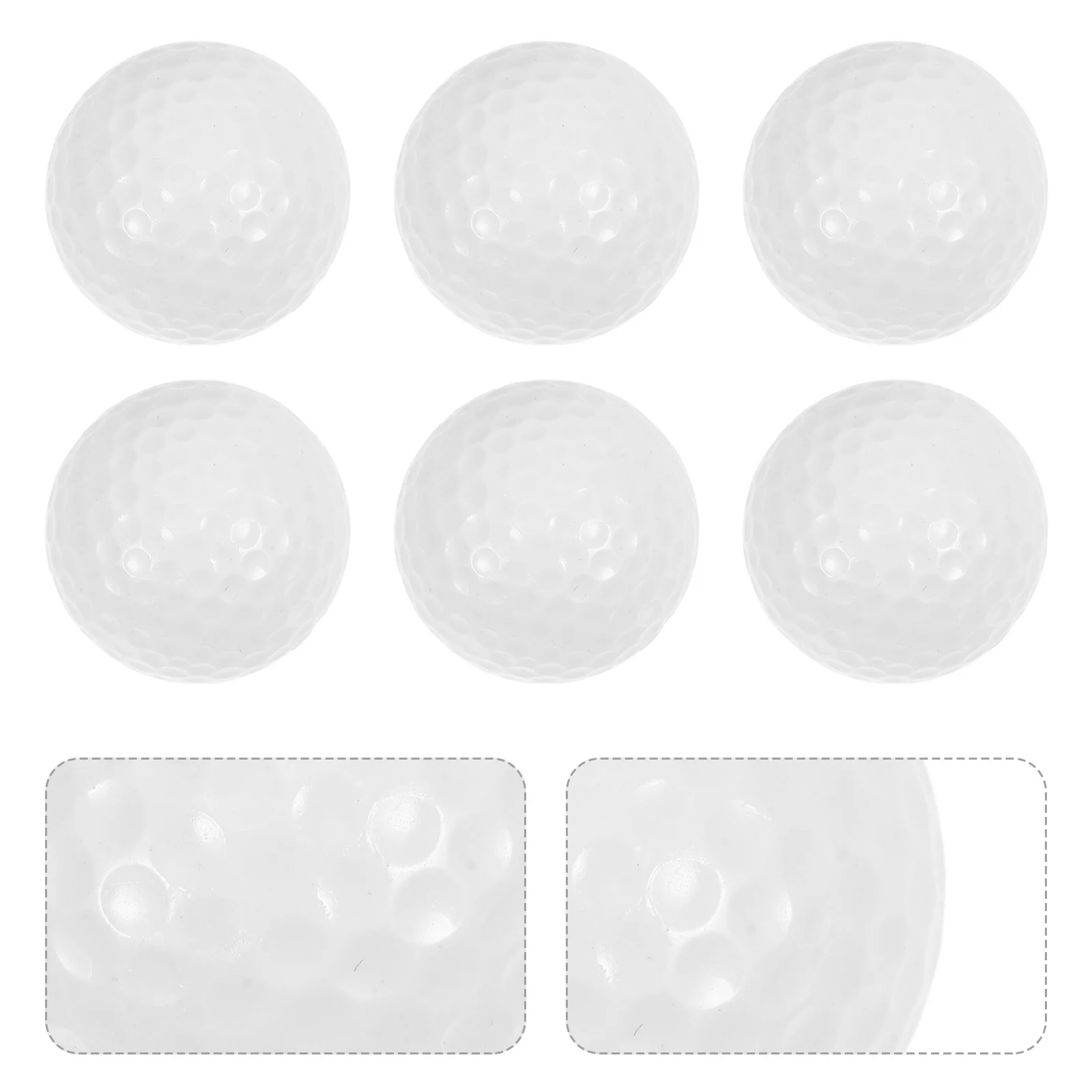 

10Pcs Golf Training Balls Double Layer Lightweight Indoor Practice Balls Professional Sports Accessories Training Ball