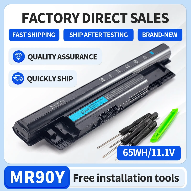 

SOMI MR90Y 65Wh 11.1V Laptop Battery For DELL Inspiron 3421 3721 5421 5521 5721 3521 3437 3537 5437 5537 3737 Vostro 2421 2521 X