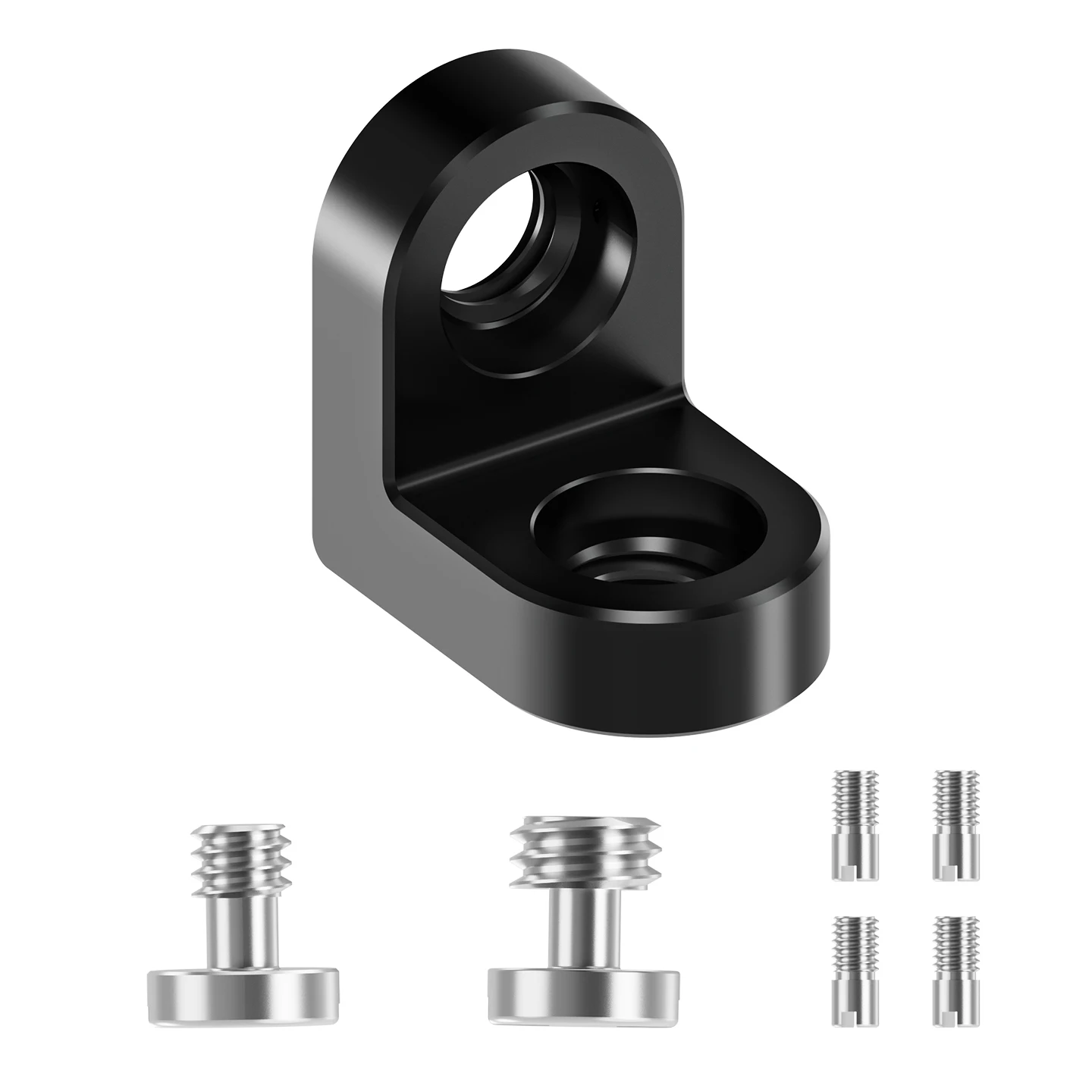 حامل تمديد قفص الكاميرا DSLR ، حامل زاوية يمنى 90 درجة ، فتحة تحديد موضع المسمار ، حامل محول ثلاثي القوائم