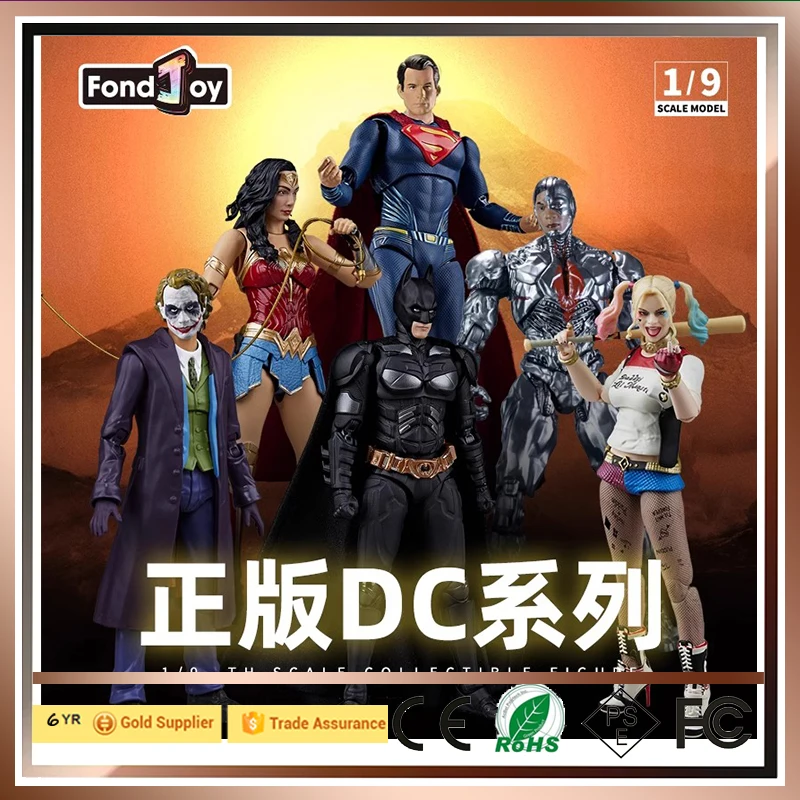 

Original Fondjoy Dc Ben Affleck Batman Movie Bvs Figures Superman Batman Joker Harley Quinn Cyborg Movable Figure Birthday Gifts