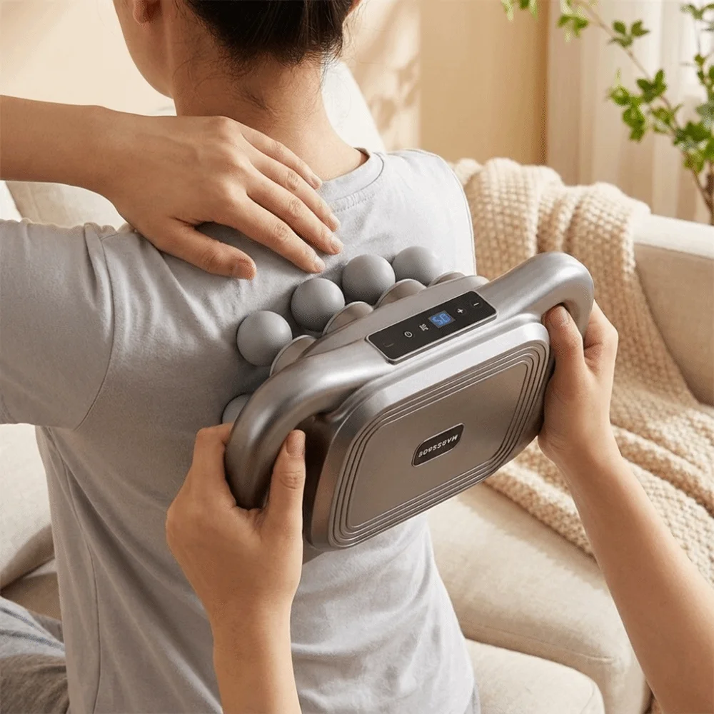8-Head Fascia Equipment Electric High Frequency Neck Shoulder Masajeador Adjustable Portable Muscle Masajeador Thigh Arm