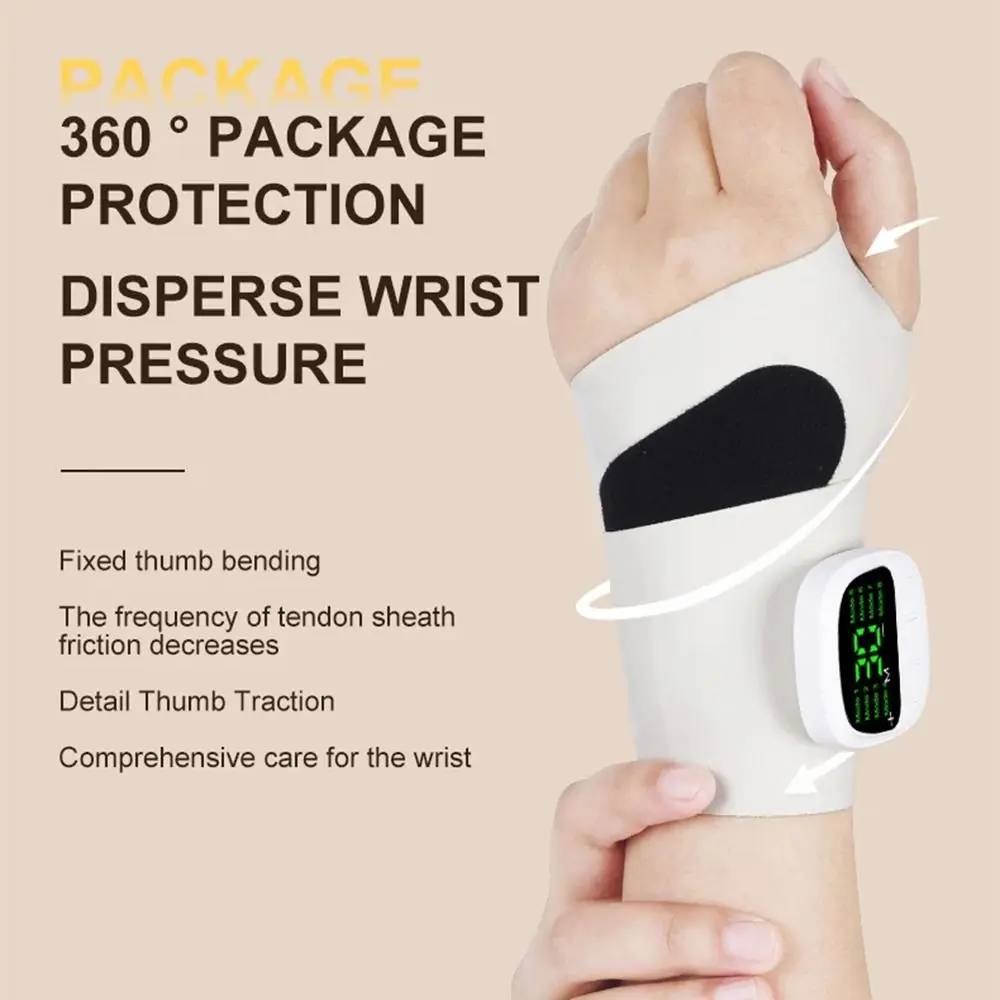 

Cordless Wrist Massager 8 Mode Vibration Relieves Electric Massage Tool Soft USB Rechargeable Hand Massage Instrument