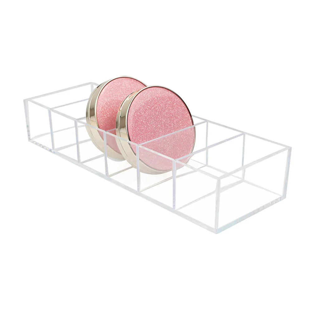 

Transparent Acrylic Cosmetics Storage Box Makeup Organizer Drawer Type Detachable 6 Grids Bathroom Holder For Beauty Products