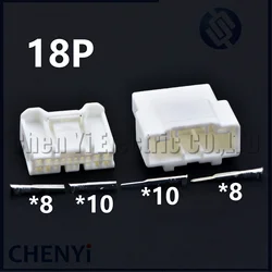 18 Pin male or female Automobile Wire Connector Head unit audio plug 90980-12739 6098-5594 6098-5604 with Pin For Mazda Axela