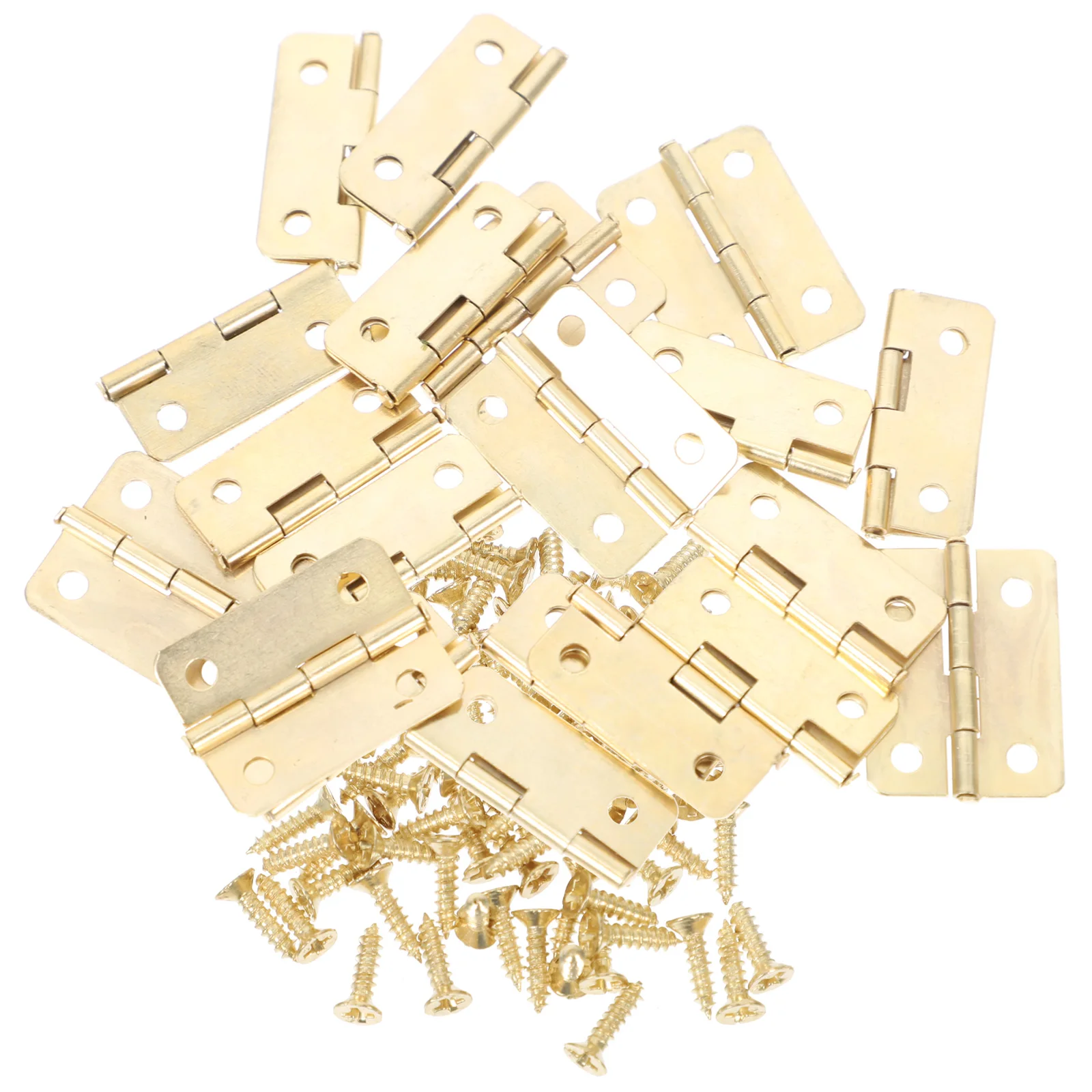 

20pcs Mini 1.2Inch Iron Small For Jewelry Box Wooden Cabinet Diy Crafts Folding Hinges Hardware Connectors Chest Drawer Box