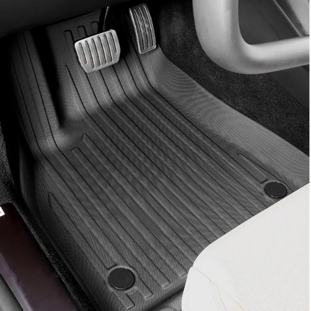 Floor Mats Compatible for 2021-2024 Tesla Model S,All Weather Anti-Slip Protector Cargo Liners Floor Mat TPE Liner Accessories