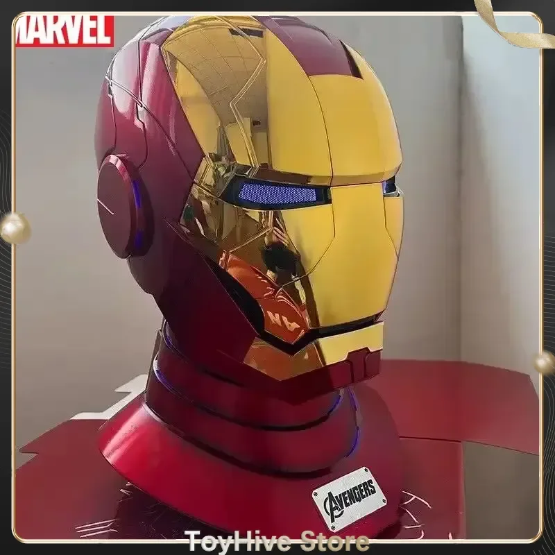 2025 Iron Man Mk5 Helmet Automatoc 1:1 Voice Control Avengers Mk7 Mk5 Cosplay With Led Light Electronic Close Ironman Helmet Gi view 4