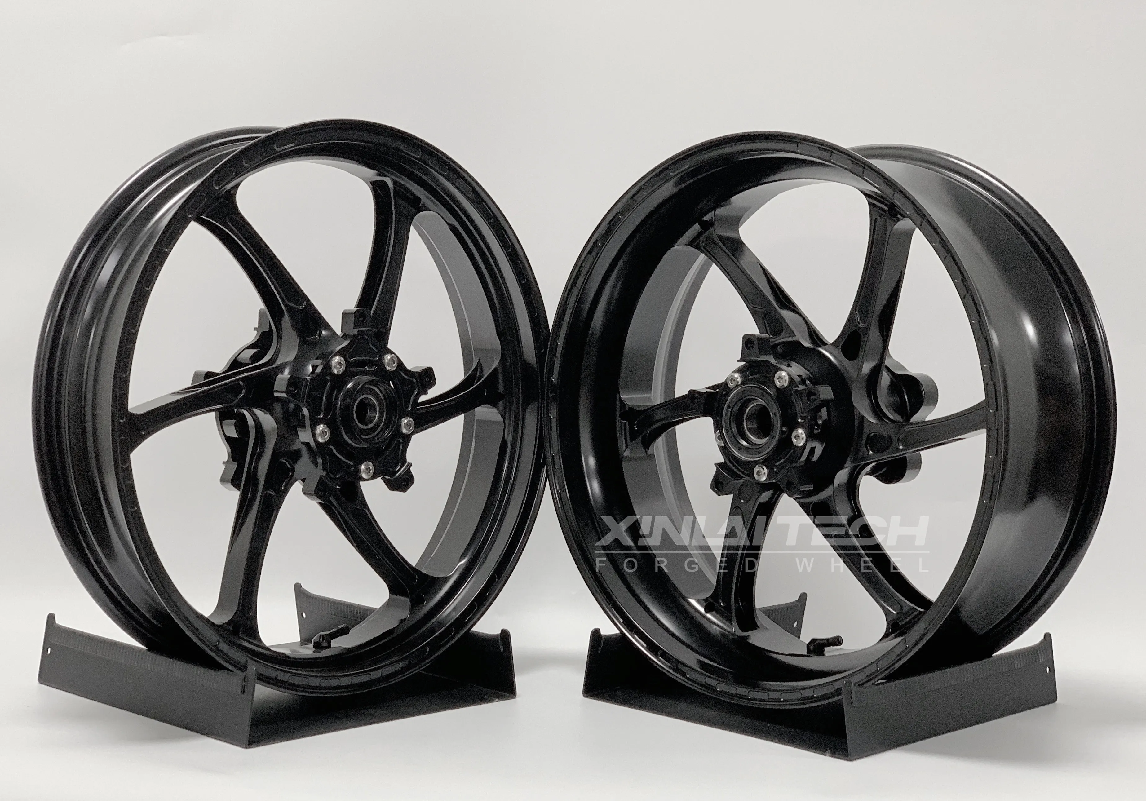 XL Custom CNC Forged 6061-T6 Motorcycle Wheels for Yamaha R6 17 18 Inch Billet Aluminum Anodized Forged OEM ODM Motorcycle Rims - view 4