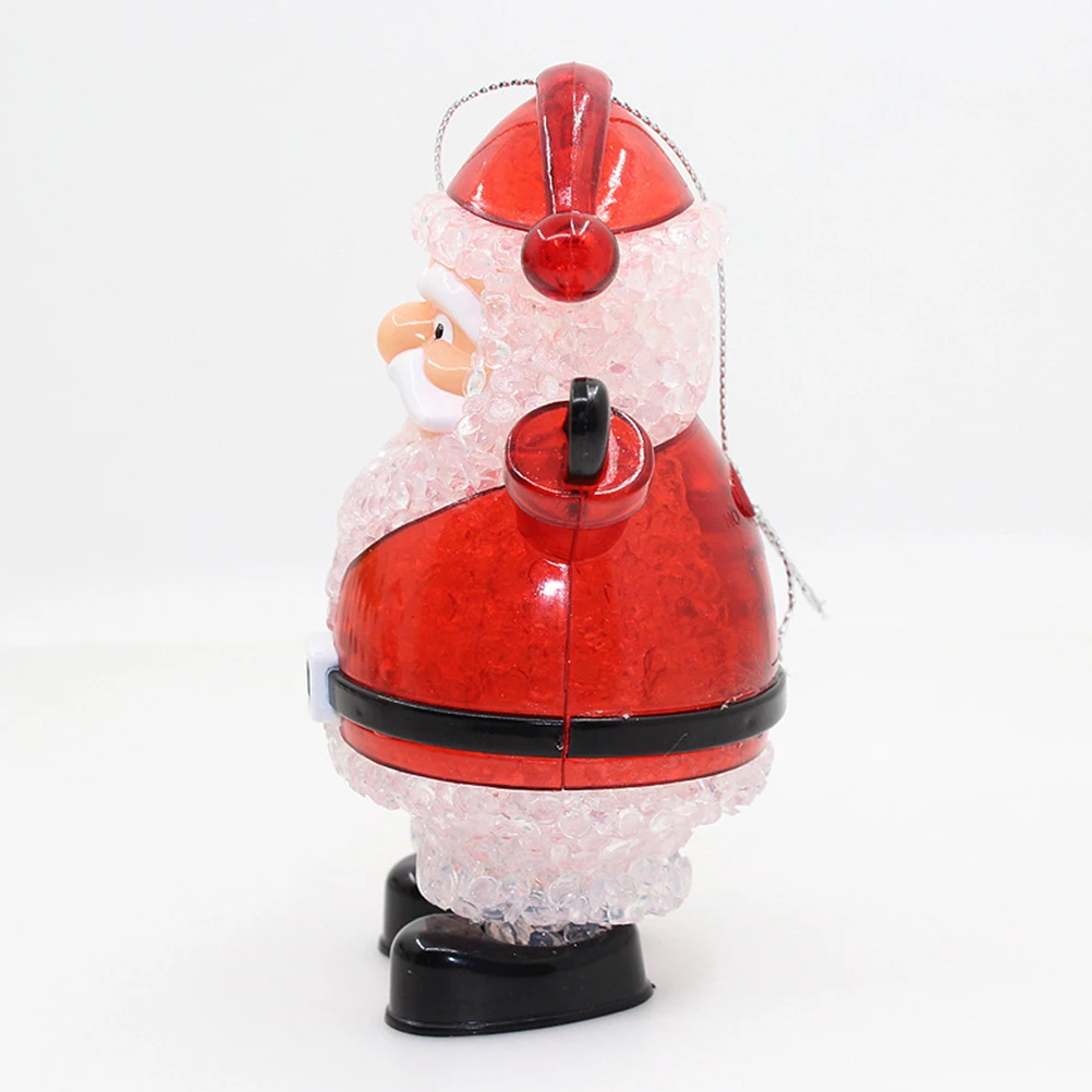 

1 pc Night Santa Clause Colorful Light For Christmas Safe Durable Bright Button Decorative Lamp Rechargeable