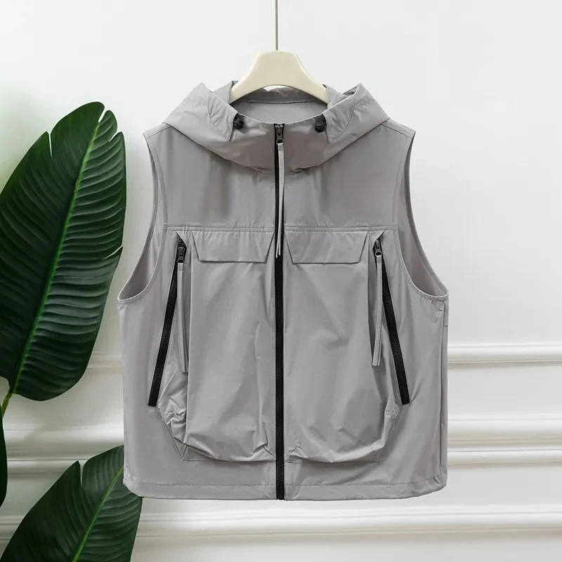 

Sleeveless Jacket Short Women's 2025New Spring Summer Thin Vest Coat Tank Top Female Fashionable Western Style Waistcoat Outwear