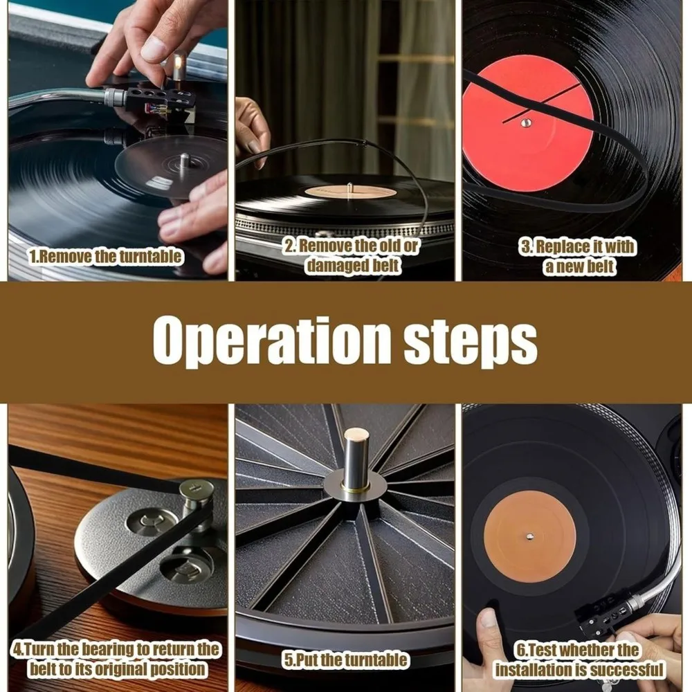 [NEW A09R!】 For Repair Replacement Turntable Belts- Rubber Flat Drive Belts In 5 Sizes For Belt-Driven Turntables Different Spec