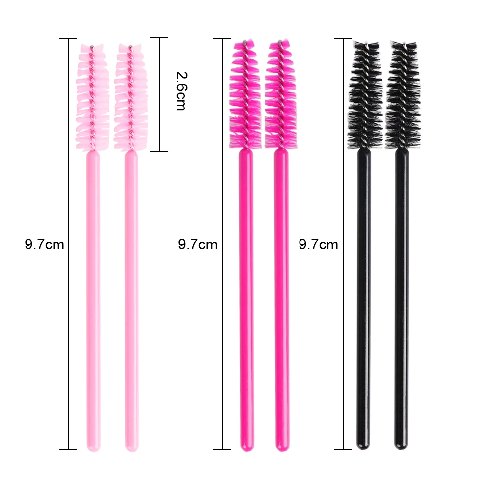 100Pcs Eyelash Brushes Disposable Eyelash Extension Brush Eyebrow Brush Makeup Tool For Mascara Wands Applicator Spoolers Tools