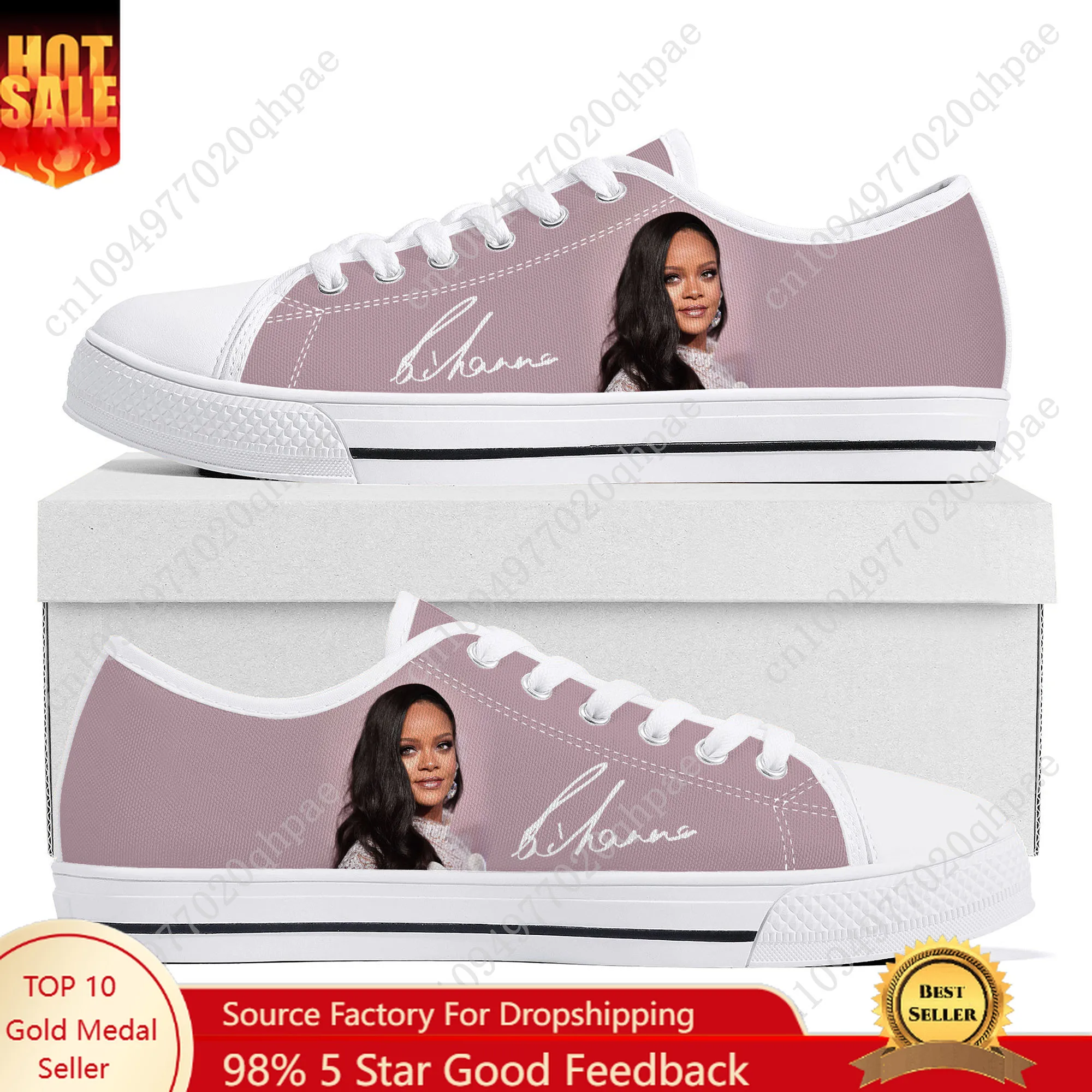 

R-Rihanna низкие кроссовки мужские женские подростковые парусиновые кроссовки высокого качества с 3D принтом повседневная обувь для пар персонализированная обувь