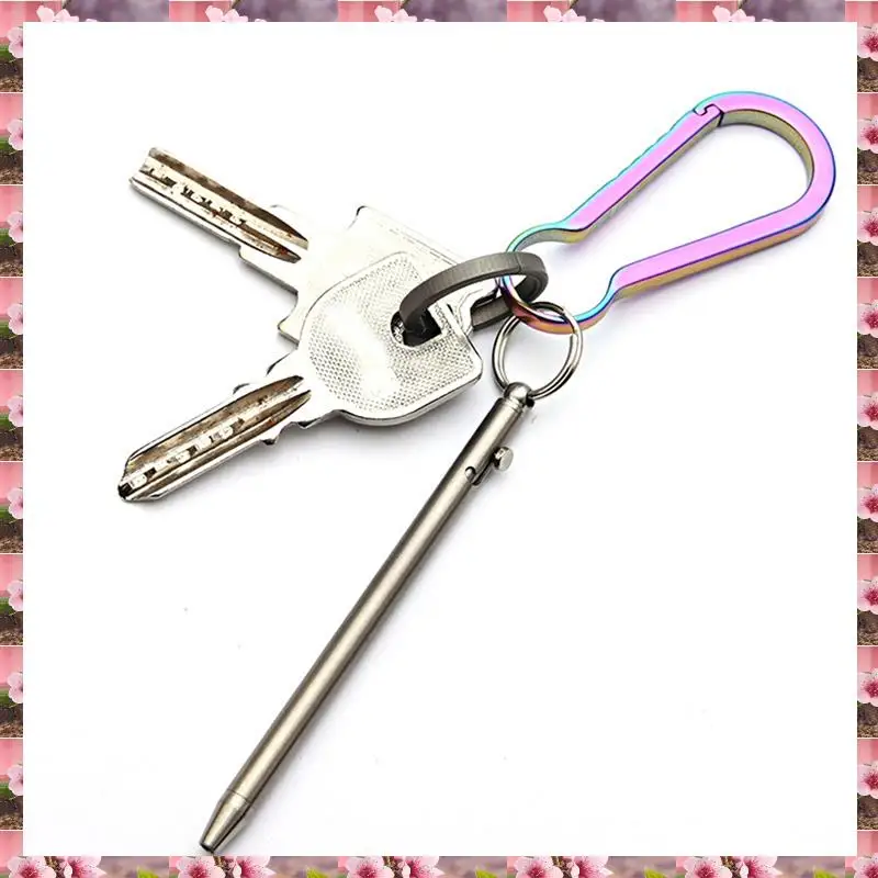 

Мини-компактная ручка из чистого титана 2025, портативная металлическая шариковая ручка для путешествий, подпись гостя, серый титан, чистый титан