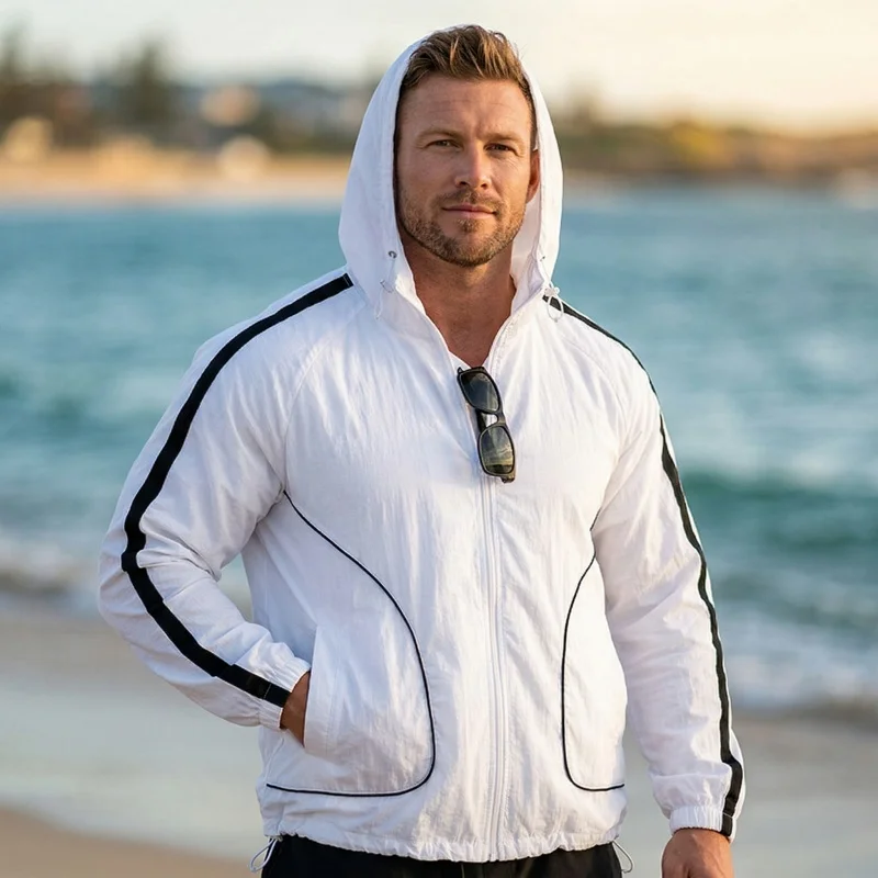 

2026 Summer Hooded Windbreaker Men Women Harajuku UV Sun Protection Jacket Fishing Hunting Clothes Quick Dry Skin Coat Fishing