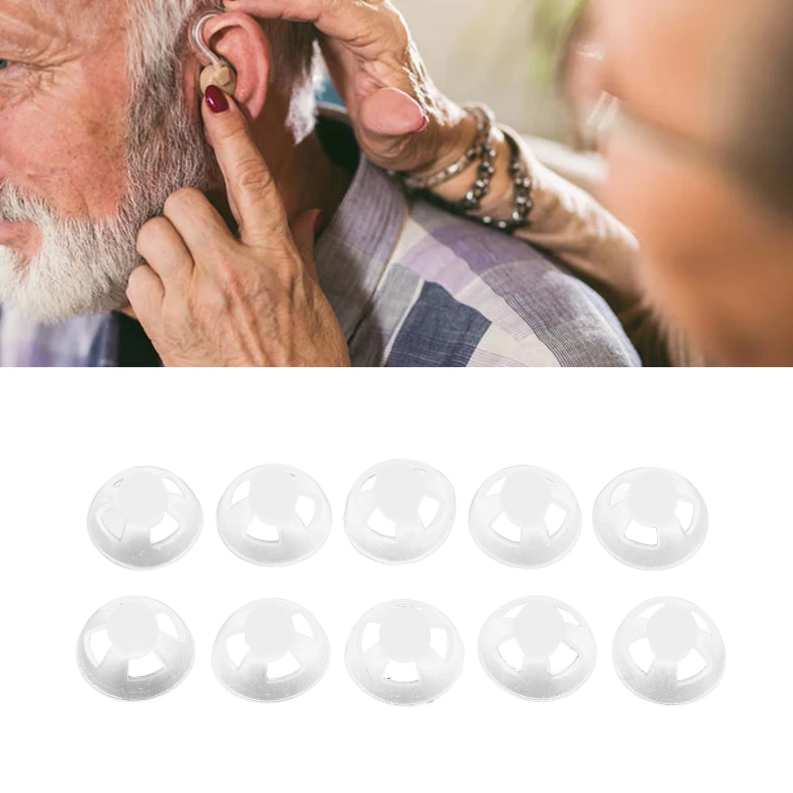 

10 шт., силиконовые насадки для слухового аппарата