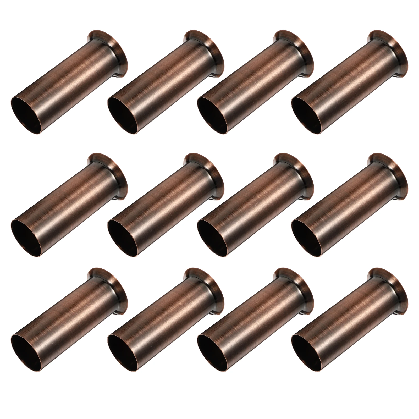 

12 шт. Ch Light Base Sleeve 30x80 мм, красные медные детали освещения, аксессуары с кристаллами Ch, декоративная крышка лампы