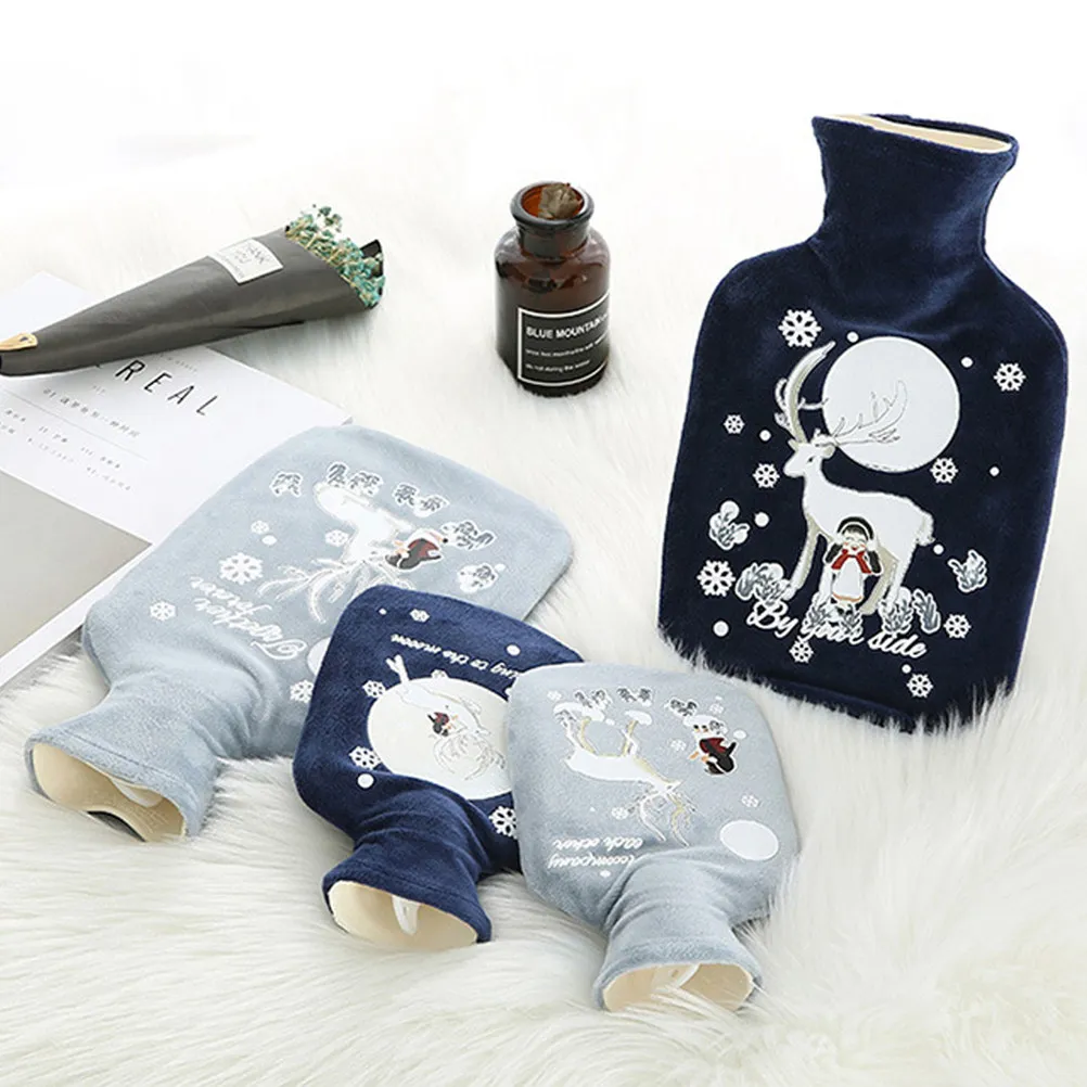 

1Pcs Hot Water Bottle Winter Hand Warmer Silicone Hot-Water Bag Reusable Washable Cover Safe Environmental Hot Water Bottle