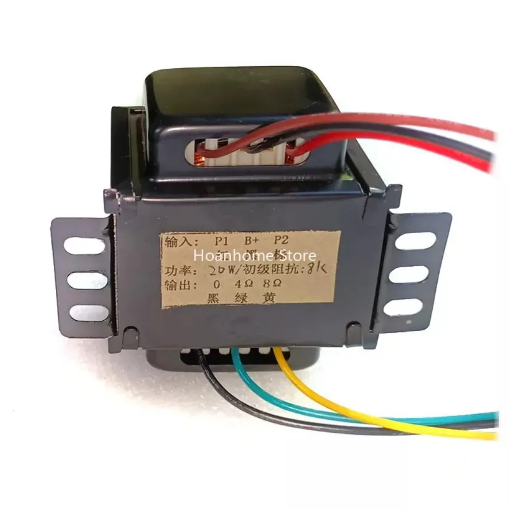 

20W push-pull output transformer Suitable for tube EL84 6P14,8K, no super linear tap. Frequency response: 25HZ -26KHZ.