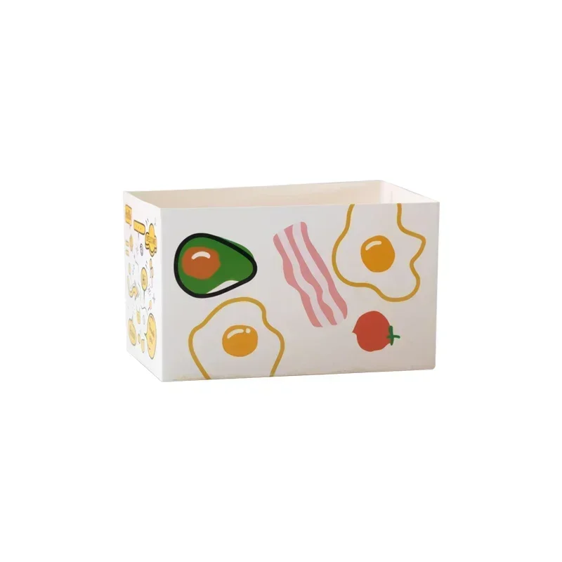 50pcs Square Disposable Food Wrapping Paper Box Oilproof Sandwich Wrapping Egg Toast Breakfast Packaging Boxes Restaurant Supply
