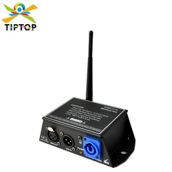 TIPTOP DMX512 2.4G Wireless Transmitter Receiver Power Con Blue Socket IP DMX Address Stage Lighting Controller