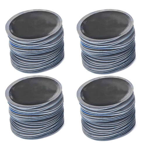 Parches redondos de goma Natural para reparación de pinchazos de neumáticos de coche, parche frío sin cámara, 58mm, 80 unids/lote por caja