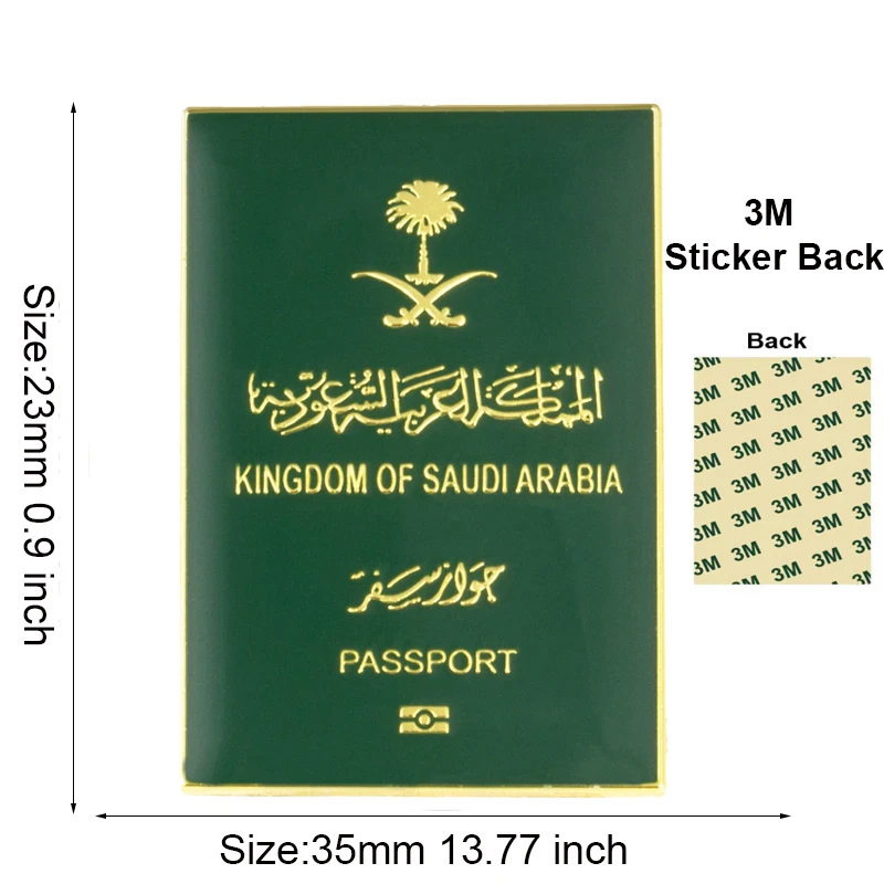 Saudi Arabia Mobile Phone 3M Sticker Badge Metal Pin Broooches Pins