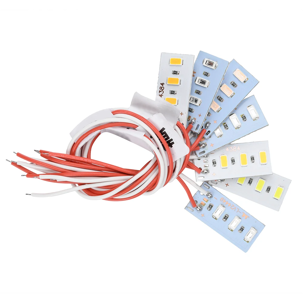 5 uds alto brillo 1,5 W 5V LED 5730 SMD lámpara de Color bombilla de tablero de luz con línea rojo amarillo verde azul luz blanca cálida