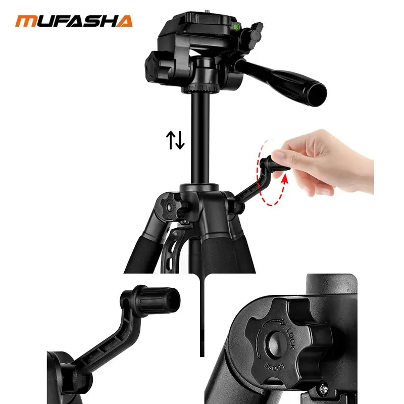 Portable Lightweight Tripod & Laser Levels Accressios With Carrying Bag and 1/4 Inch Thread