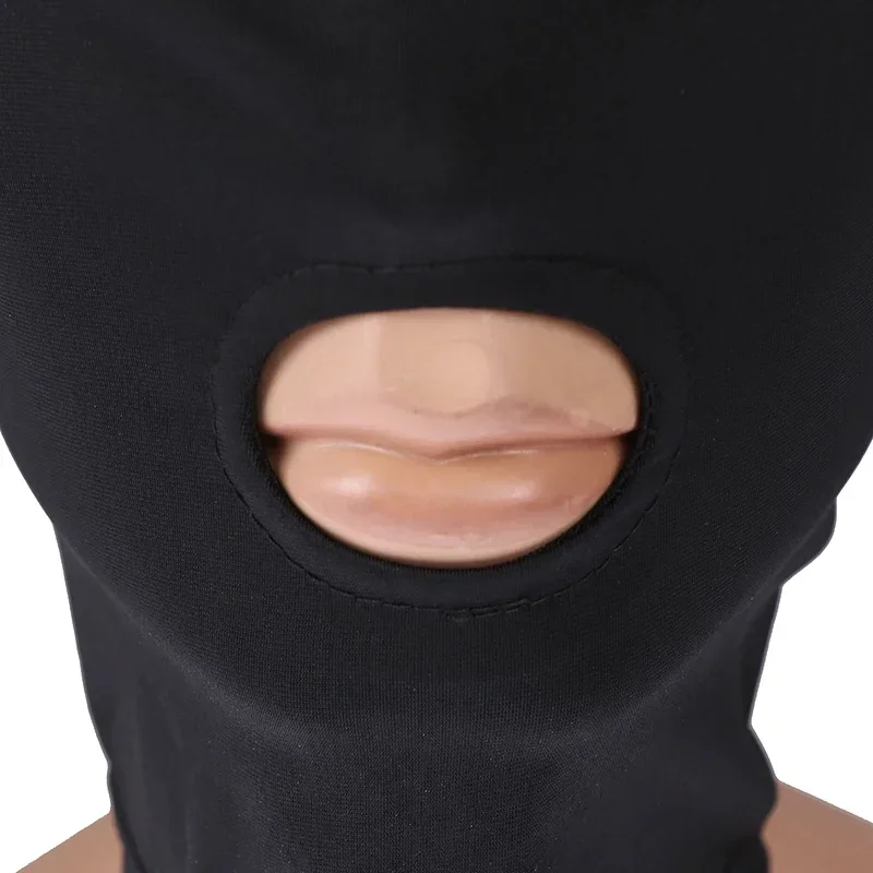 هالوين شخصية غامضة القوطية حزب زي حفلة تنكرية قناع مفتوح الفم تصميم قناع ركوب الدراجات FaceMask القبعات التبعي #3