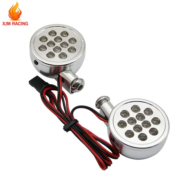 CNC Metal Light LED Front Lamp Assembly Kit for 1/5 Hpi Rofun Baha Rovan Kingmotor Baja 5b SS 5T Truck Rc Car Parts