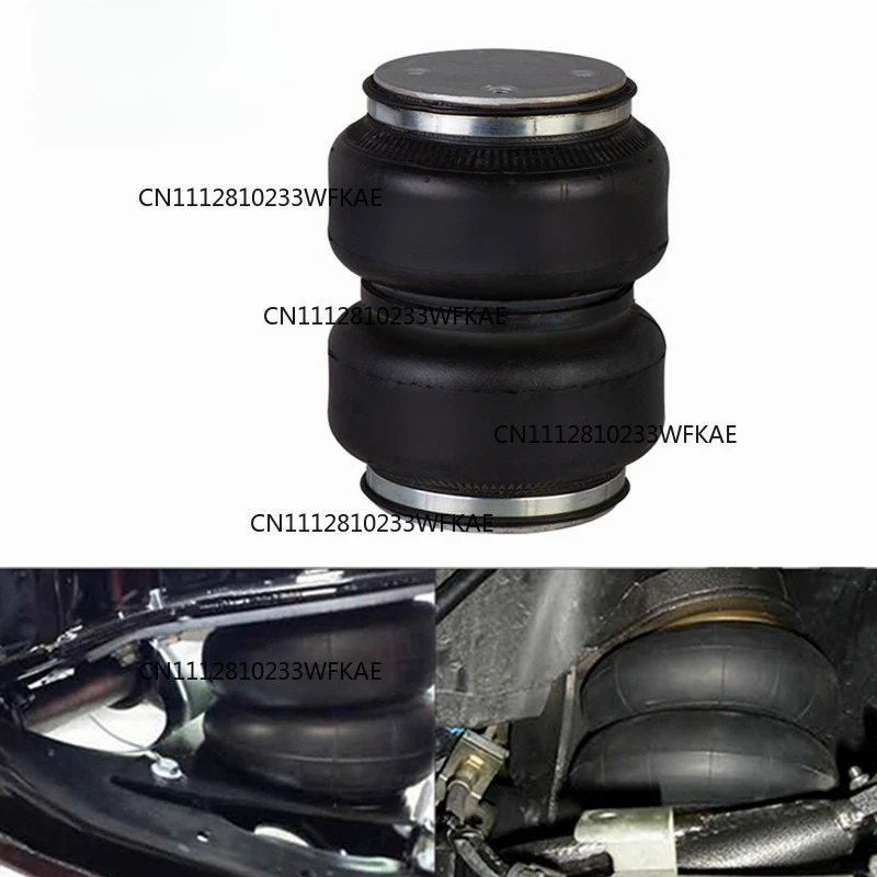 Retrofit, Air Suspension 113mm Truck Shock Absorber Rubber Airbag, Single Port M10 2E6X2