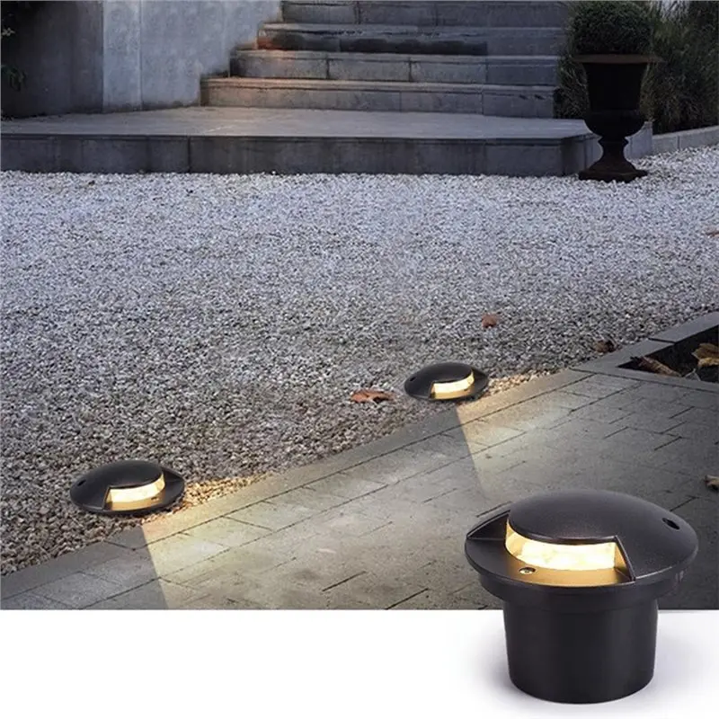 AC23-Waterproof LED Floor Lights 6W For Outdoor Garden Path Underground Yard Spot Landscape Illumination Double-Sided Light