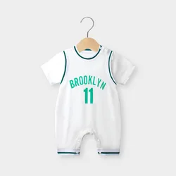 Baby's short-sleeved clothes summer clothes thin cotton breathable ball suit baby's cute and cute one-piece romper