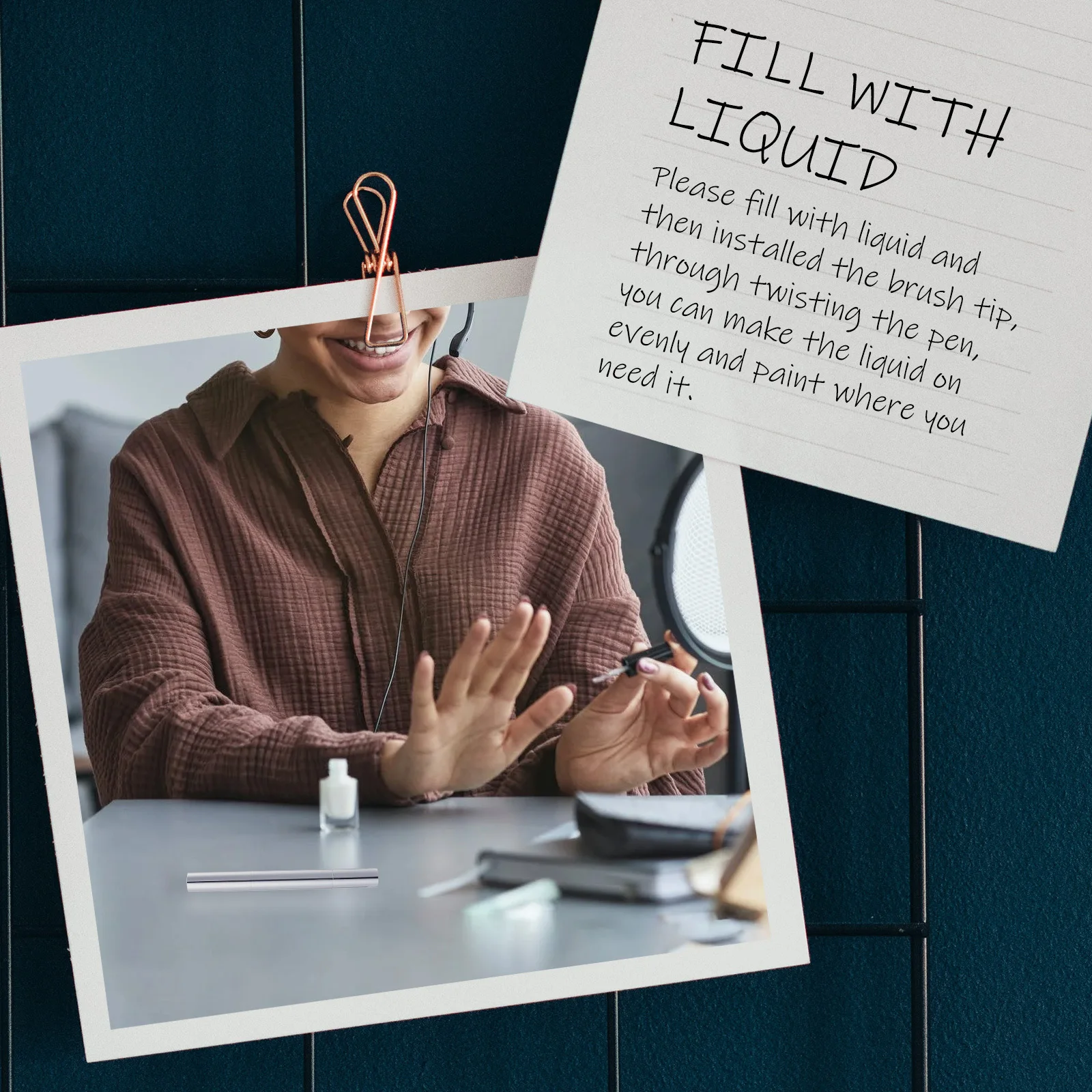 

3Pcs Nail Polish Empty Brush Pen Twisting Pen Portable Container Lip Gloss Nail Oil Applicator Essential Oil Makeup