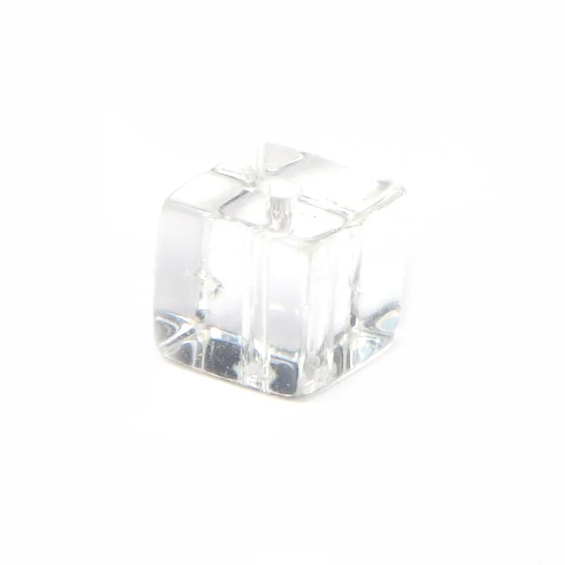 5A Natural White Quartz Cube Single Bead DIY Beads Crystal Jewelry Making