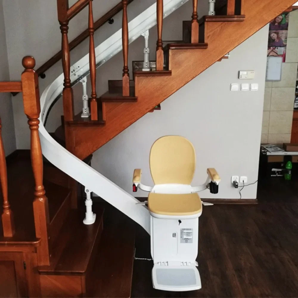 Curved seat Electric climbing elevator Household stairs Accessible elevator for the elderly