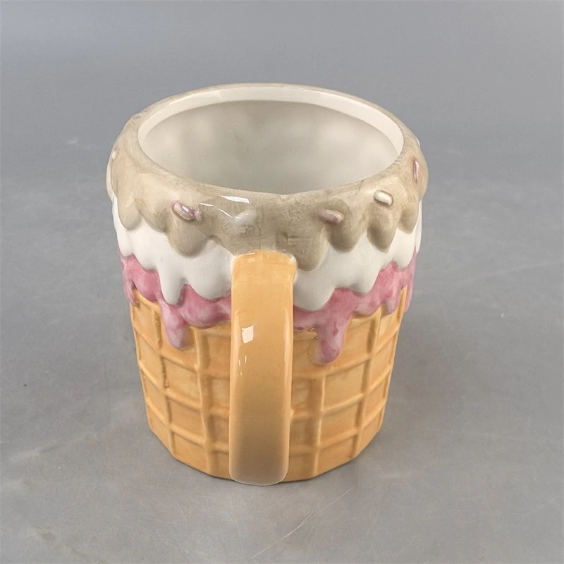 Donut Ceramic Coffee Mug Cute Cartoon Cake Candle Cup Birthday Gift For Couples Party Table Decor Home Desk Display Cozy view 4