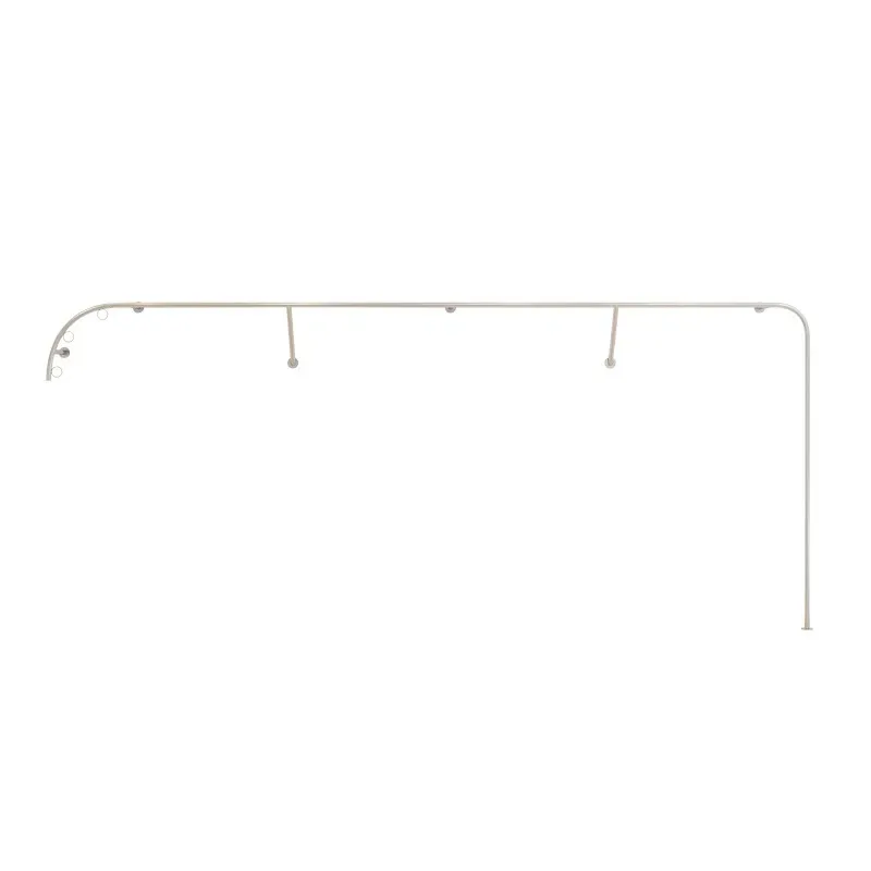 Stainless steel brushed wall hanger special-shaped clothes display rack